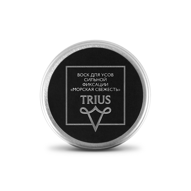 Trius Воск для усов сильной фиксации с ароматом “Морская свежесть” 15ml | Max Moore