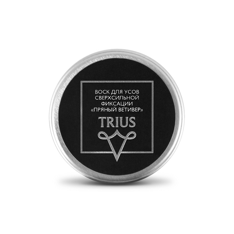 Trius Воск для усов сверхсильной фиксации с ароматом “Пряный ветивер” 15ml | Max Moore