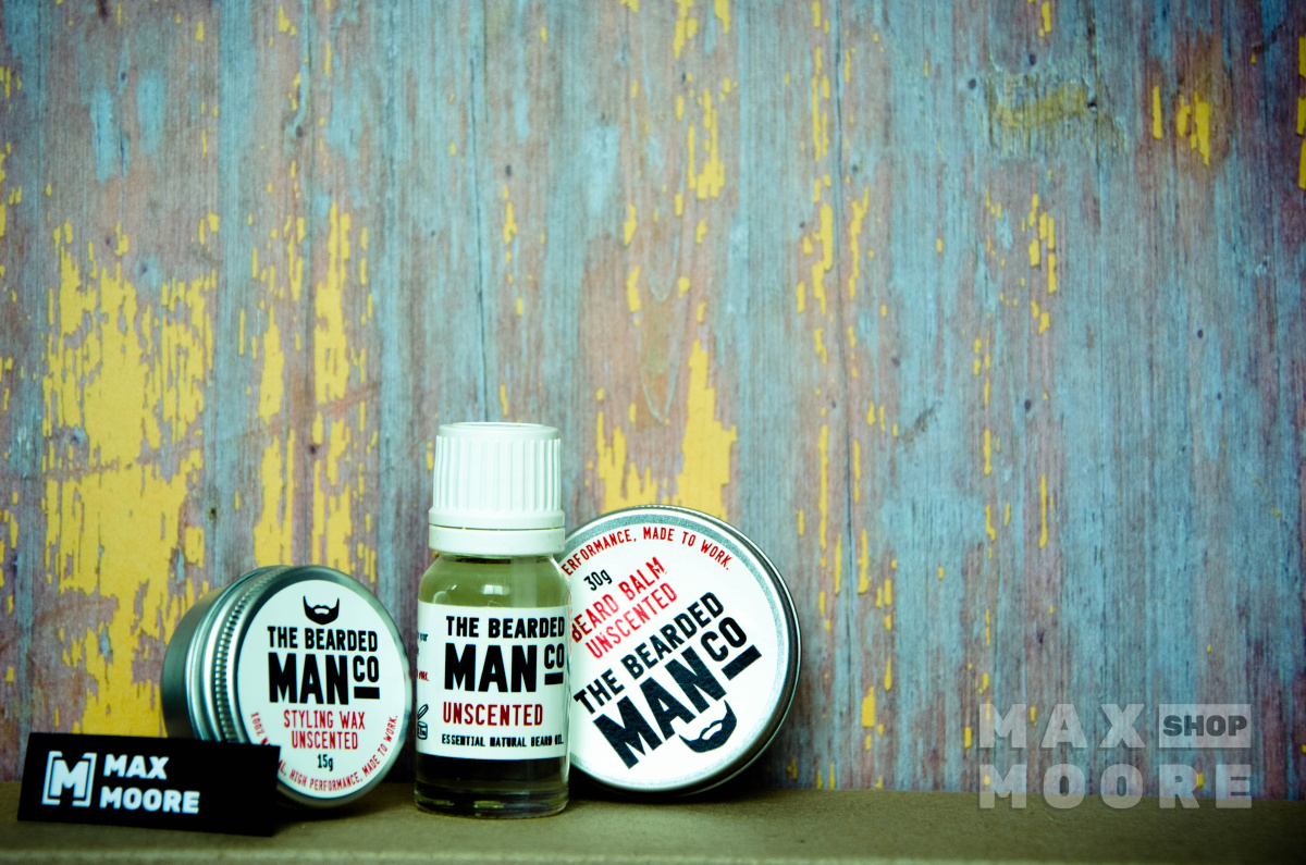 Средства для ухода за бородой без запах от The Bearded Man Company | Max Moore - интернет-магазин премиальной мужской косметики