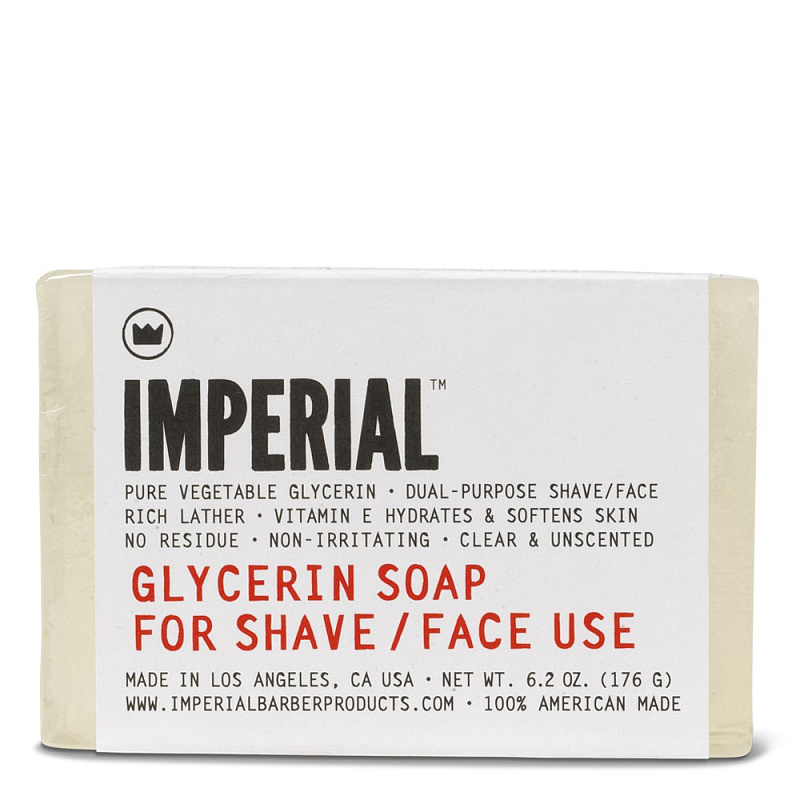 Глицериновое Мыло для бритья и умывания лица (BAR) IMPERIAL, 176гр. | Max Moore