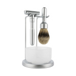 Набор для бритья Merkur Solingen Futur Satin Chrome хром/мат. Набор для бритья Merkur Solingen Futur Satin Chrome хром/мат.
