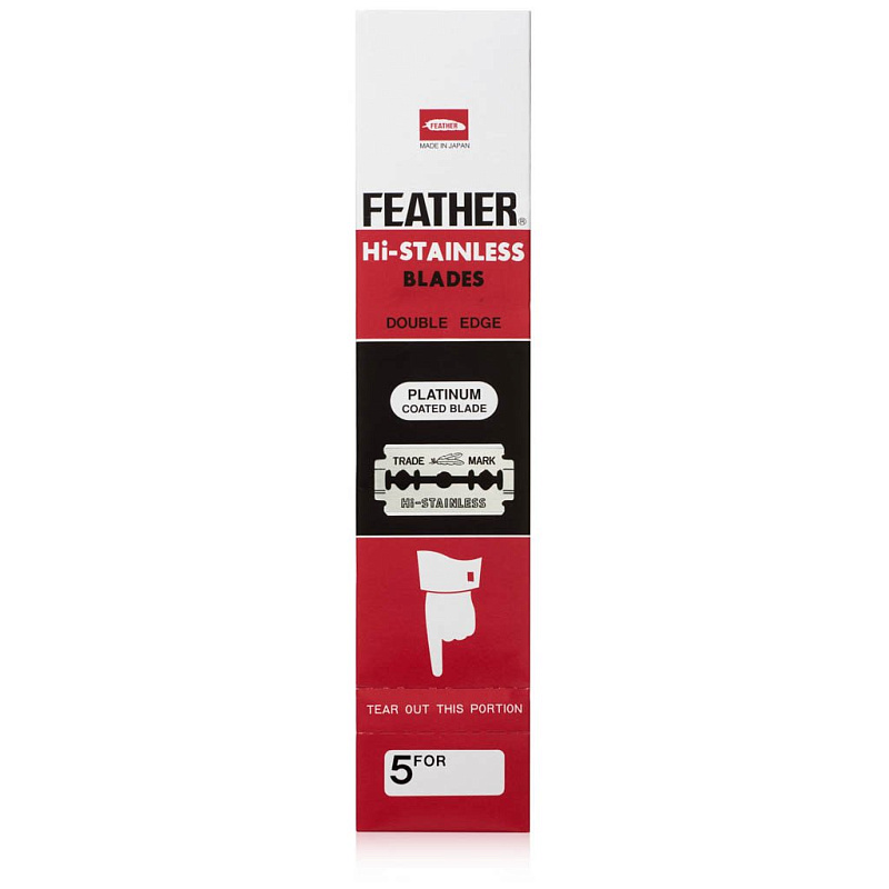 Сменные лезвия Feather Platinum, 100 шт | Max Moore