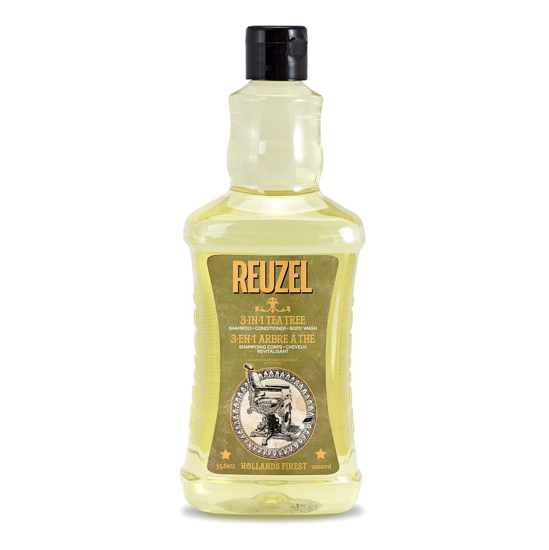 Reuzel 3-in-1 Tea Tree Shampoo шампунь 3 в 1 с маслом чайного дерева 350 мл | Max Moore