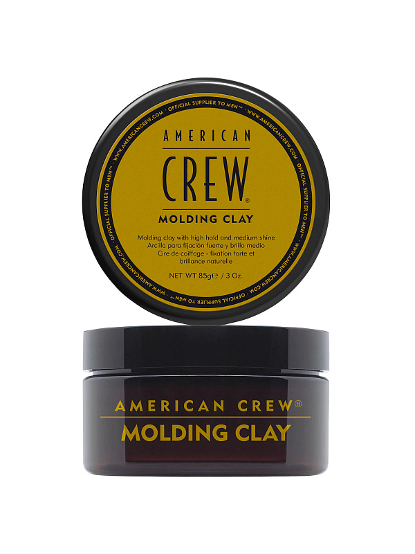 American Crew Molding Clay, Глина сильной фиксации со средним уровнем блеска 85 г | Max Moore