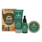 Clubman Beard 3-in-1Trio Подарочный набор: крем-кондиционер, воск-бальзам, масло